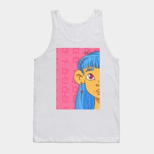 Blue haired girl Tank Top